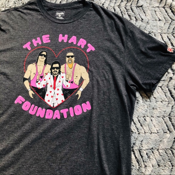 WWE The Hart Foundation Homage T-Shirt - Picture 3 of 4